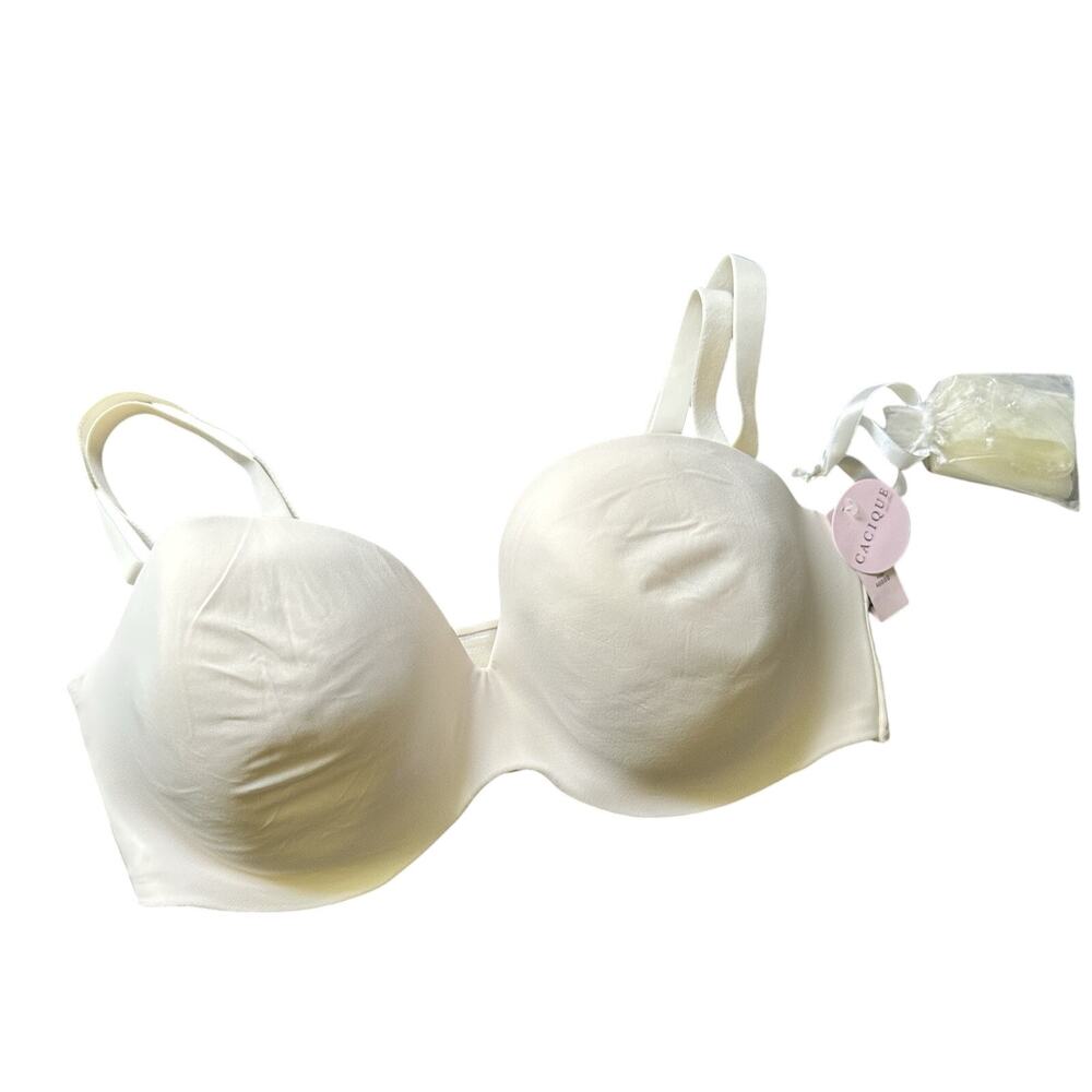 Cacique Multi Way Boost Bra Beige 40DDD Convertible Strapless Wear Three Ways